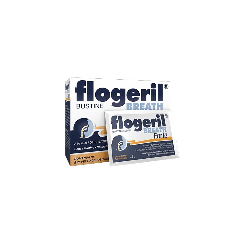 Flogeril Breath Forte per il supporto di naso e gola 18 bustine