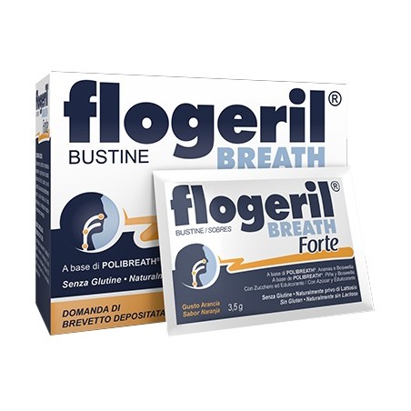 Flogeril Breath Forte per il supporto di naso e gola 18 bustine