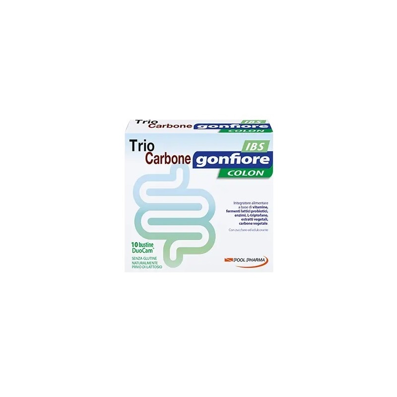 Pool Pharma Triocarbone Gonfiore Ibs 10 Buste Duocam Da 2 G + 1,5 G