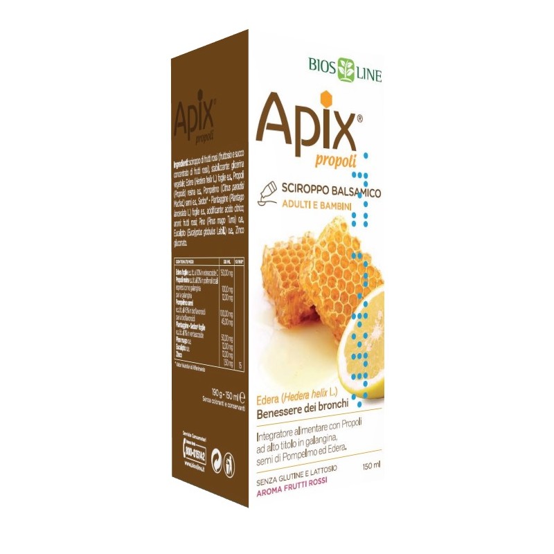 Bios Line Apix Propoli Sciroppo Balsamico Senza Conservanti 150 Ml Biosline