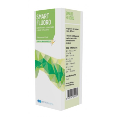 Smartfarma Smart Fluoro Gocce 10 Ml Gusto Crema Vaniglia