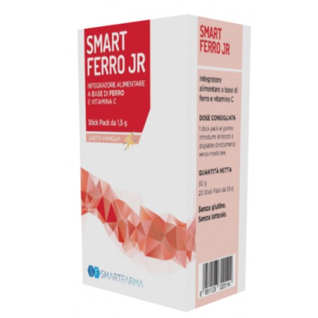 Smartfarma Smart Ferro Jr 20 Stick Pack Gusto Vaniglia