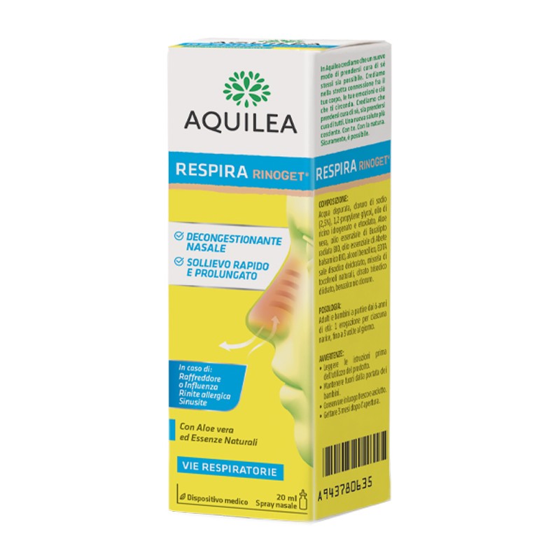 Uriach Italy Aquilea Respira Rinoget 20 Ml