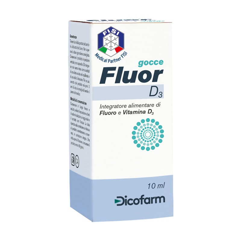 flacone 10 ml Fluor D3 integratore in gocce