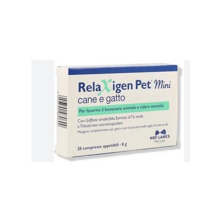 N. B. F. Lanes Relaxigen Pet Mini Blister 20 Compresse