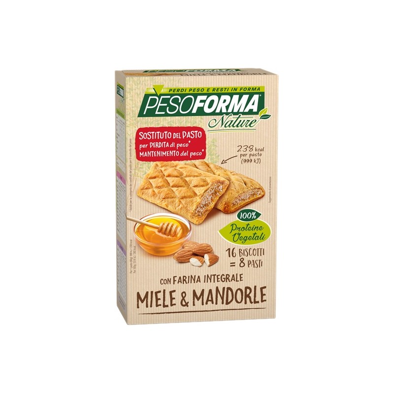 Nutrition & Sante' Italia Pesoforma Biscotto Integr Miele Mandorle 16 Pezzi 33 G