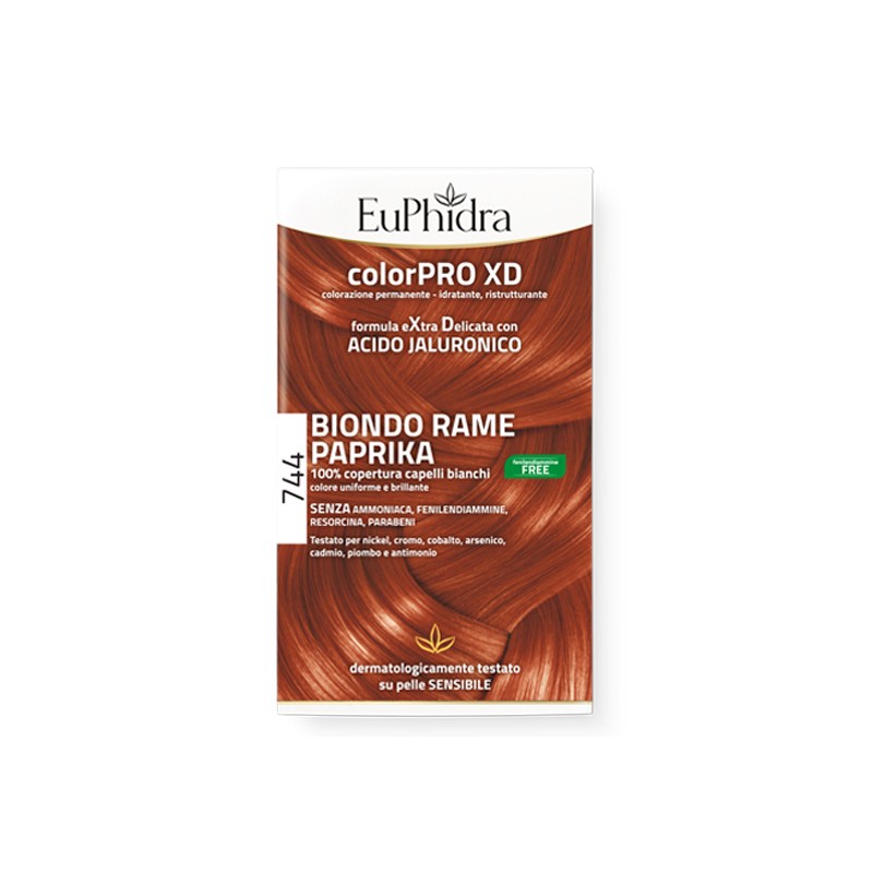 Zeta Farmaceutici Euphidra Colorpro Gel Colorante Capelli Xd 744 Paprika 50 Ml In Flacone + Attivante + Balsamo + Guanti