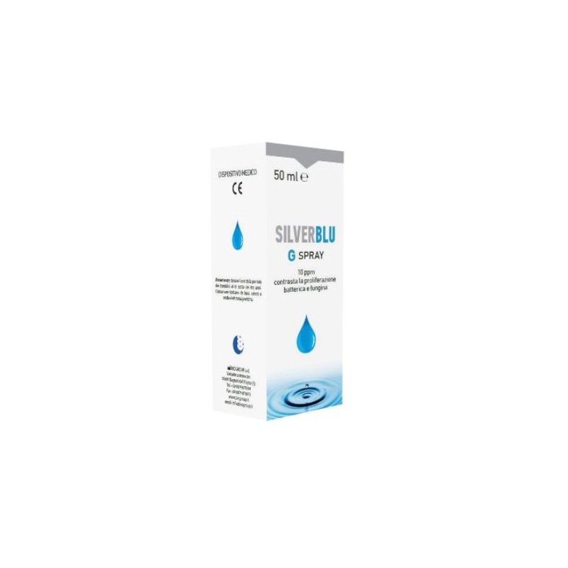 Biogroup Societa' Benefit Silver Blu G Spray Via Orale Contrasta La Proliferazione Batterica E Fungina 50 Ml