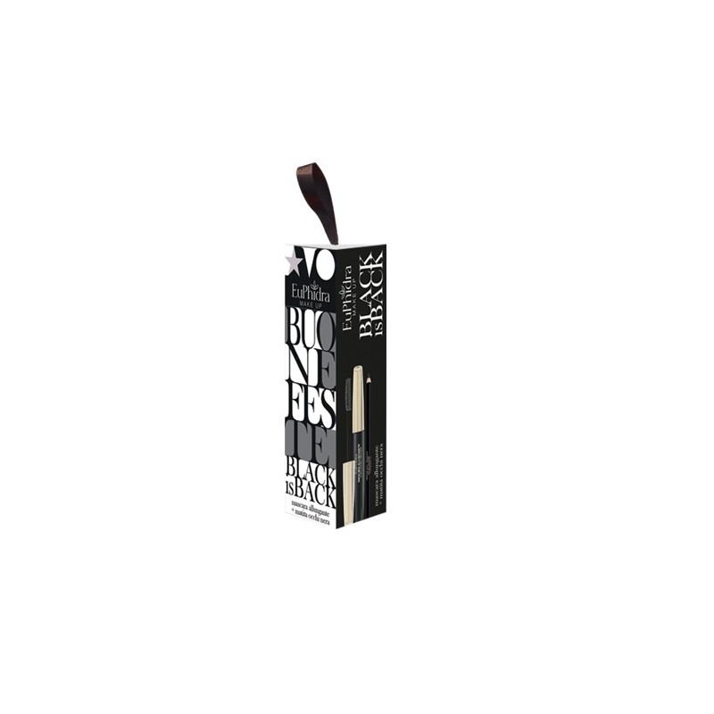 Zeta Farmaceutici Euphidra Cofanetto Black Is Back 1 Mascara Allungante + 1 Mini Matita Nera