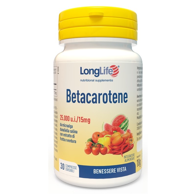 Longlife Betacarotene 25000 Ui 30 Compresse