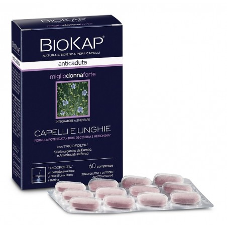 Bios Line Biokap Anticaduta Miglio Donna Forte Con Tricofoltil 60 Compresse