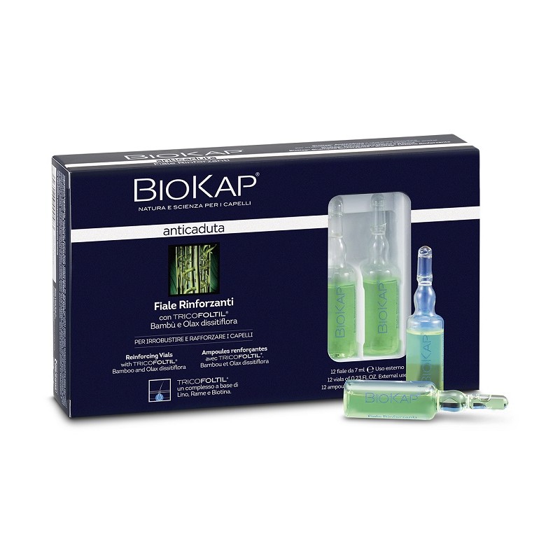 Bios Line Biokap Fiale Rinforzanti Anticaduta Con Tricoltil 12 Pezzi Da 7 Ml New