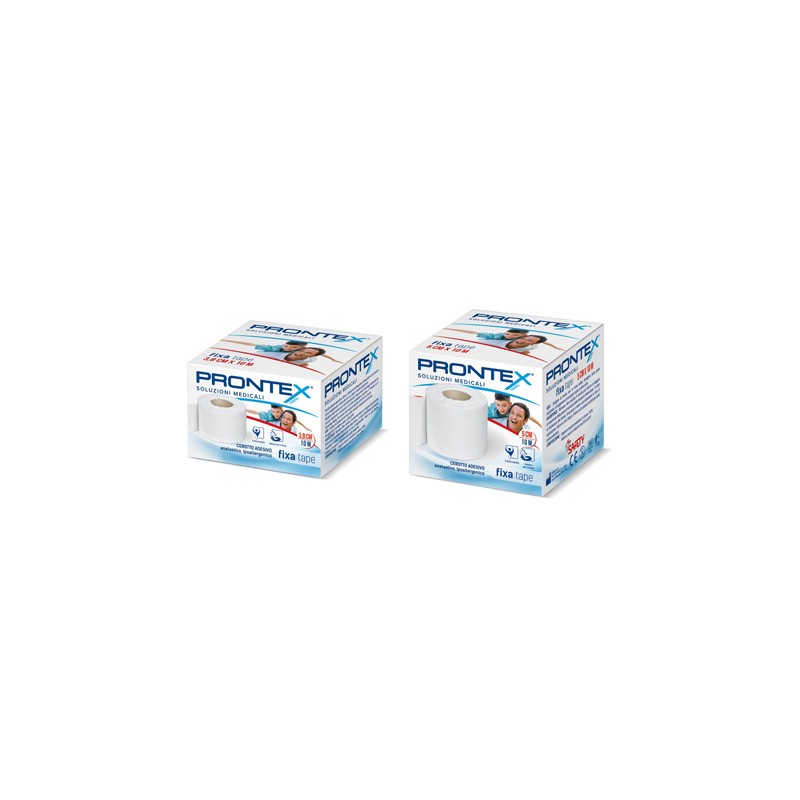 Safety Benda In Cotone Prontex Fixa Tape M 10 X 3,8 Cm Bianco