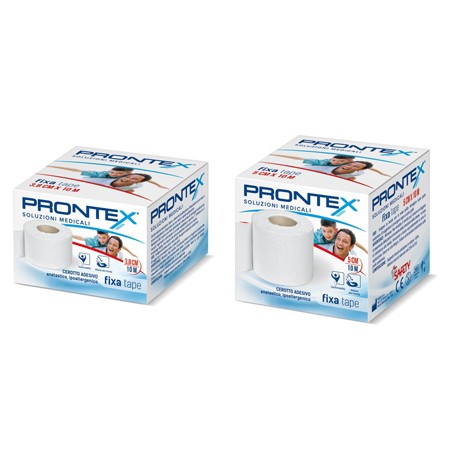 Safety Benda In Cotone Prontex Fixa Tape M 10 X 3,8 Cm Bianco