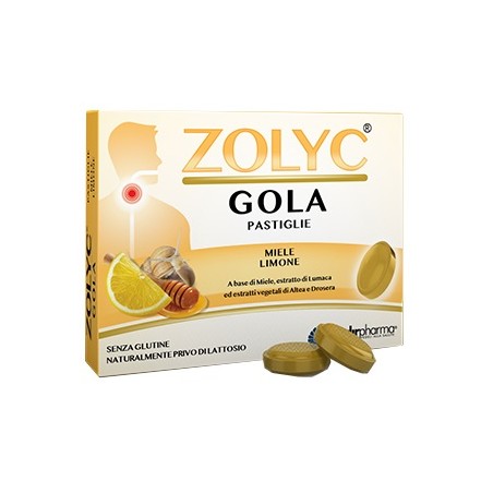 Zolyc Gola Miele/limone per il benessere respiratorio 36 pastiglie