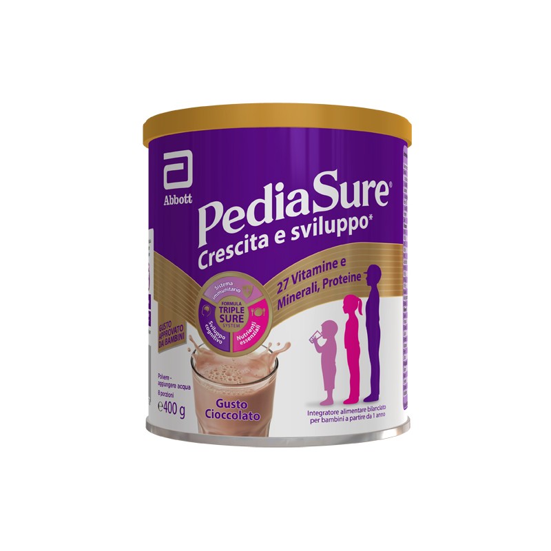 Abbott Pediasure Crescita&sviluppo Rinforza Cioccolato 400 G