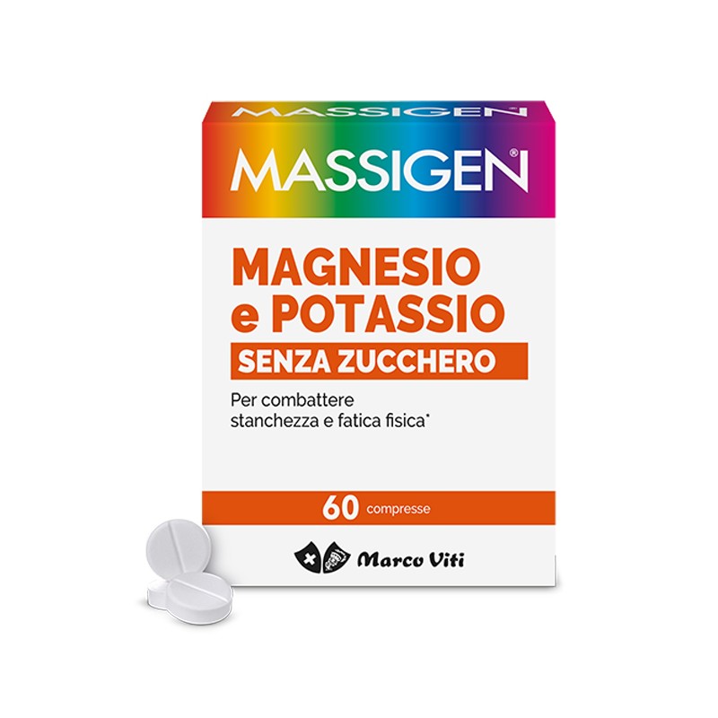 Marco Viti Farmaceutici Massigen Magnesio Potassio Senza Zuccheri 60 Compresse