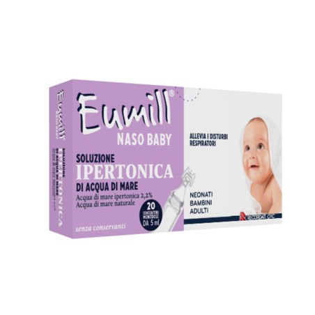 Recordati Eumill Naso Baby Soluzione Ipertonica 20 Contenitori Monodose 5 Ml