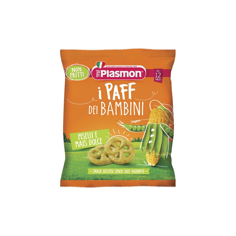 Plasmon Dry Snack Paff Piselli-mais 15 G