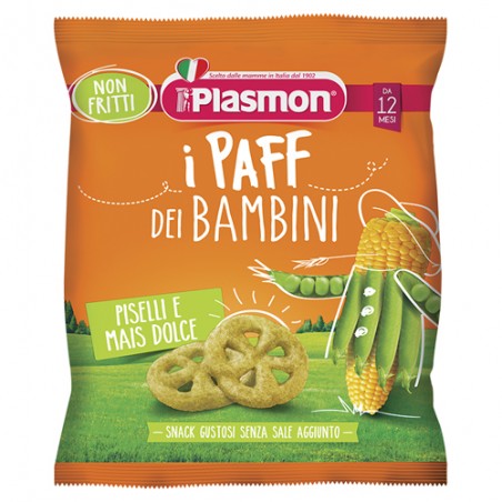 Plasmon Dry Snack Paff Piselli-mais 15 G