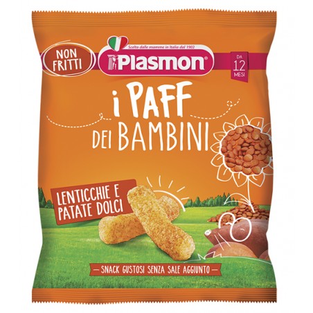 Plasmon Dry Snack Paff Lenticchie-patata Dolce 15 G