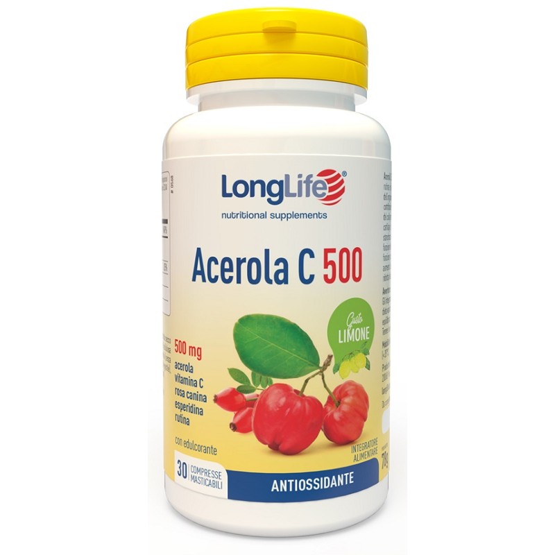 Longlife Acerola C500 Limone 30 Compresse