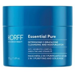 Korff Essential Pure Maschera purificante e scrub 2 in 1 50 ml