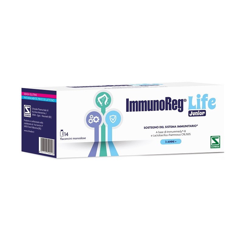 Schwabe Pharma Italia Immunoreg Life Junior 14 Flaconcini