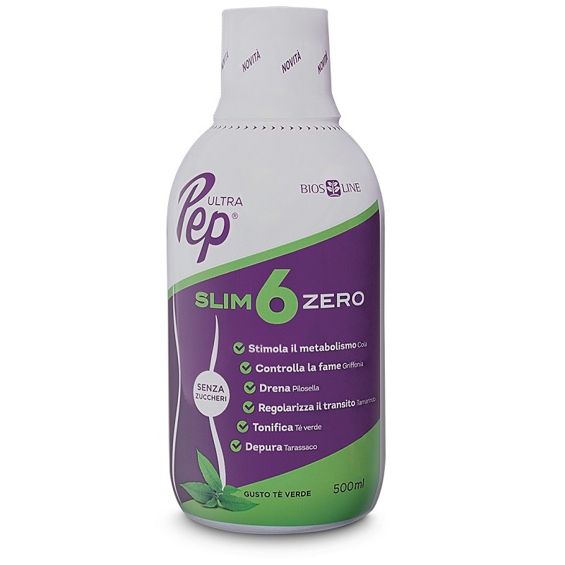 Bios Line Ultra Pep Slim 6 Zero Te' Verde 500 Ml Biosline