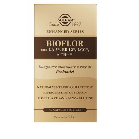 Solgar Bioflor integratore fermenti lattici probiotici 60 capsule vegetali