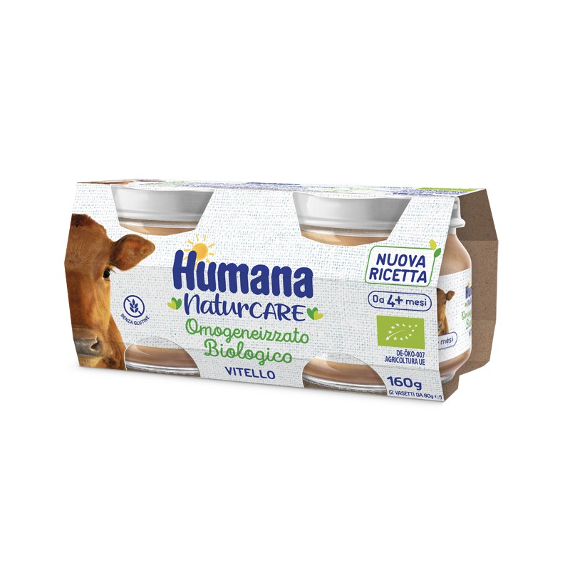 Humana Italia Humana Omogeneizzato Vitello Biologico 2 Pezzi 80 G