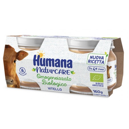 Humana Italia Humana Omogeneizzato Vitello Biologico 2 Pezzi 80 G