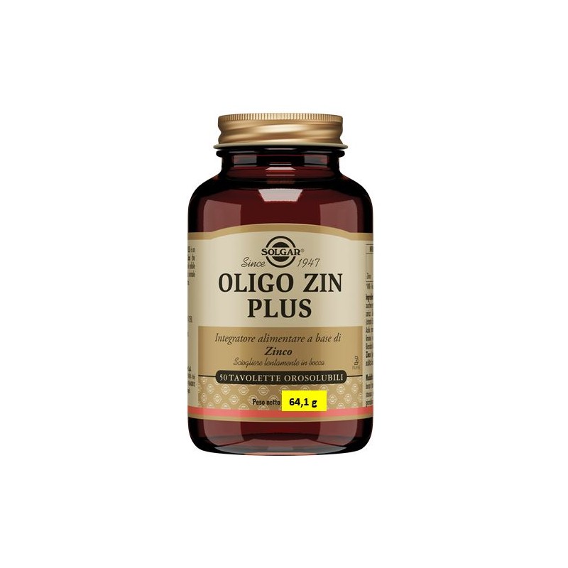 Solgar It. Multinutrient Oligo Zin Plus 50 Tavolette