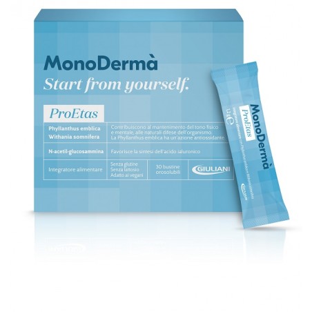 MonoDermà Integratore per il benessere della pelle 30 stick pack x 1,2 g