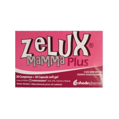 Zelux Mamma Plus Integratore per la gravidanza 30 compresse + 30 capsule soft gel