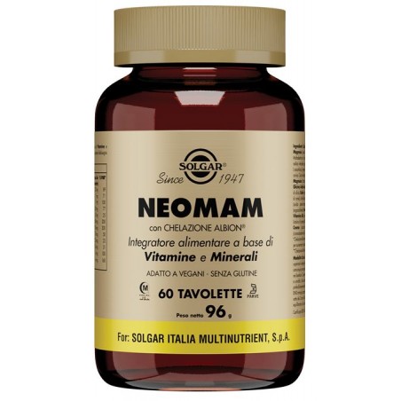 Solgar It. Multinutrient Neomam 60 Tavolette