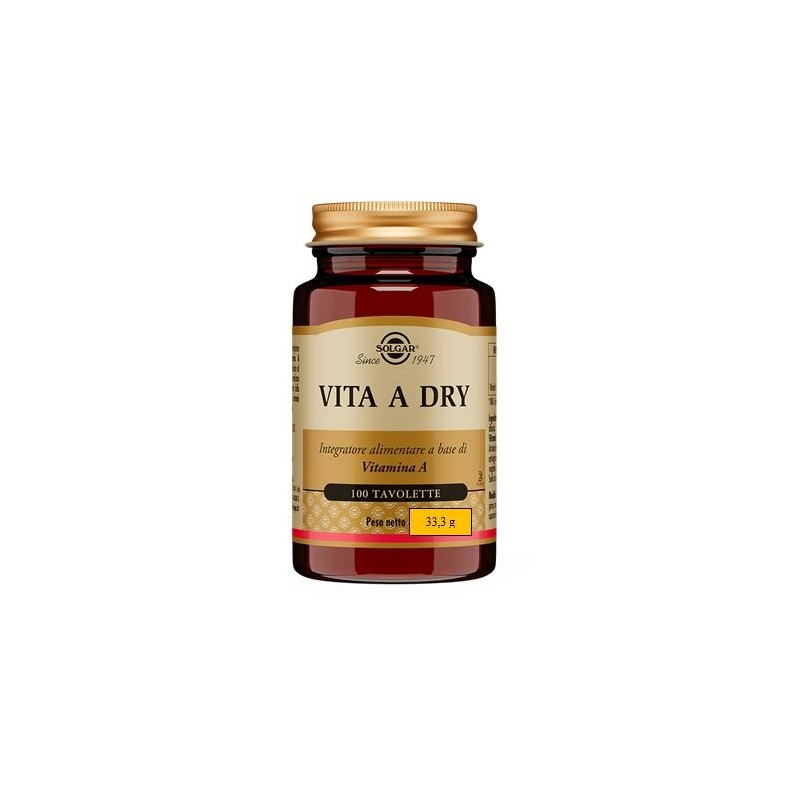 Solgar It. Multinutrient Vita A Dry 100 Tavolette