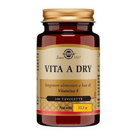 Solgar It. Multinutrient Vita A Dry 100 Tavolette