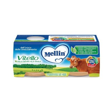 Danone Nutricia Soc. Ben. Mellin Omogeneizzato Vitello 2 X 120 G