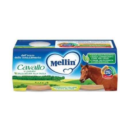 Danone Nutricia Soc. Ben. Mellin Omogeneizzato Cavallo E Patate 2 X 80 G