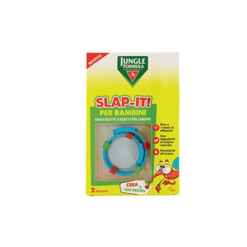 Perrigo Italia Jungle Formula Slap-it Braccialetto Anti-zanzare Per Bambini+ 2 Ricariche