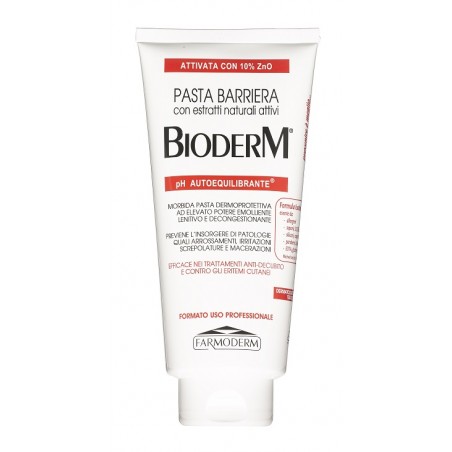 Farmoderm Bioderm Pasta Barriera Traspirante Ph Autoequilibrante Con 10% Zinco 300 Ml