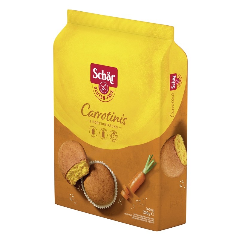 Dr. Schar Schar Carrotinis Tortine Alla Carota 4 Porzioni Da 50 G