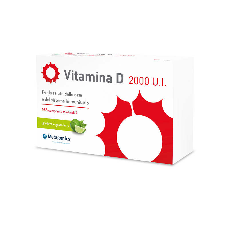 Metagenics Belgium Bvba Vitamina D 2000 Ui 168 Compresse Masticabili