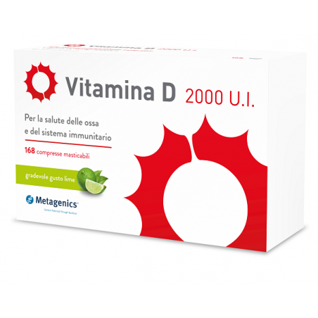 Metagenics Belgium Bvba Vitamina D 2000 Ui 168 Compresse Masticabili