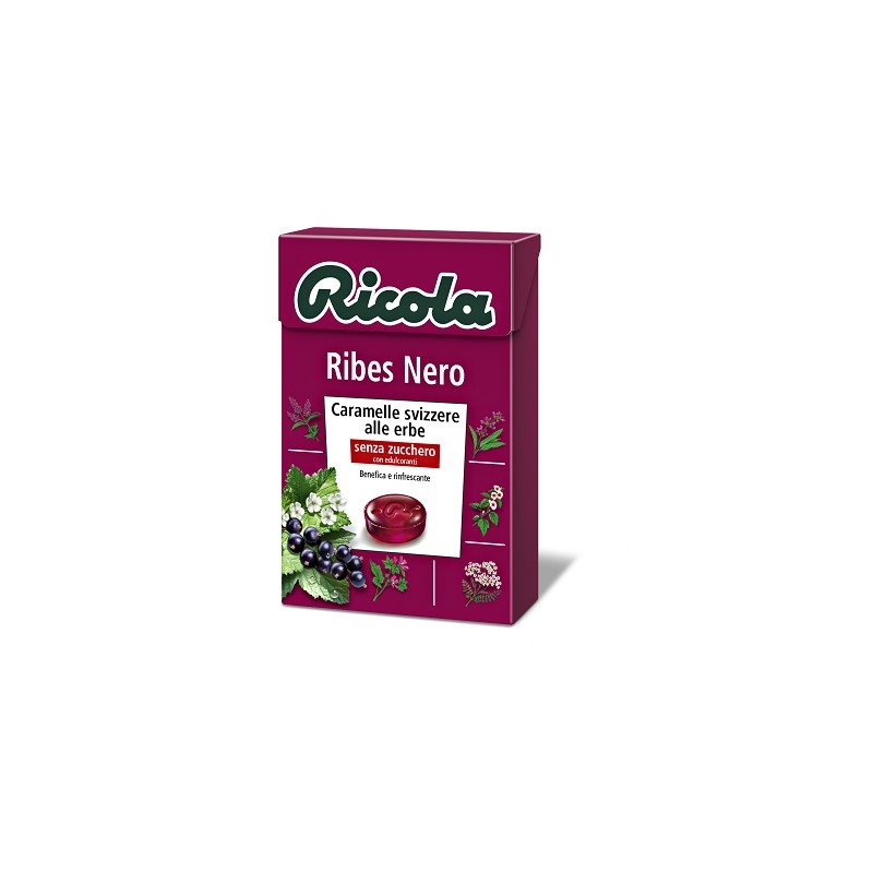 Ricola Ag Ricola Ribes Nero Senza Zucchero 50 G