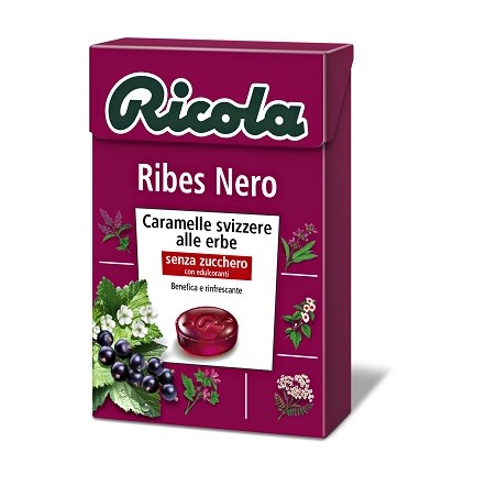 Ricola Ag Ricola Ribes Nero Senza Zucchero 50 G