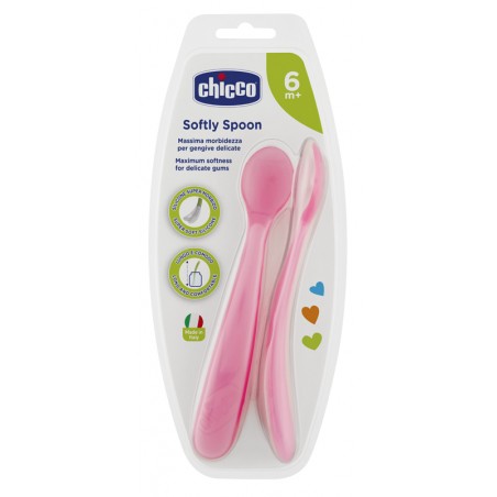 Chicco Cucchiaio Silicone Femminile Bi Pack 6m+