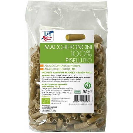 Biotobio La Finestra Sul Cielo Maccheroncini Piselli 100% Bio 250 G