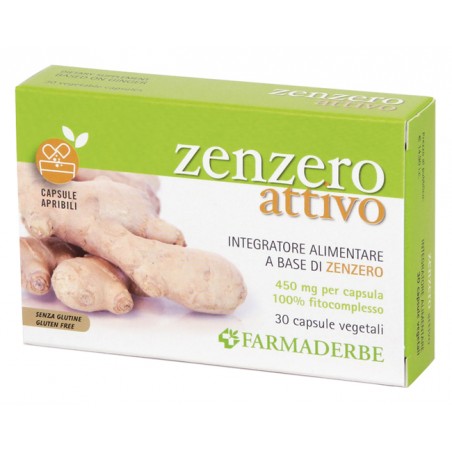 Farmaderbe Zenzero Attivo 30 Capsule Vegetali